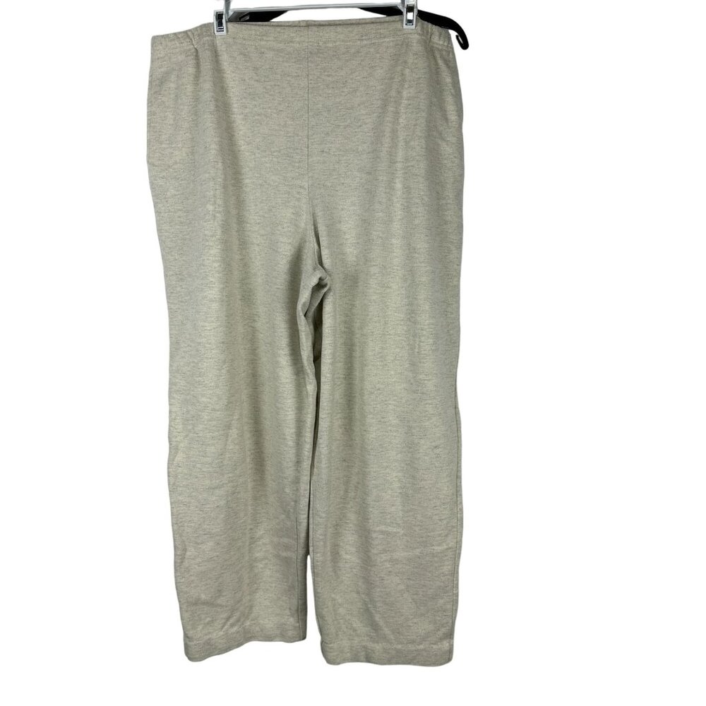 Coldwater Creek Womens XL Beige Cotton/Polyester Lounge Pants